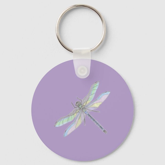 Llavero Cadena de teclas DRAGONFLY (lavanda) (Anverso)