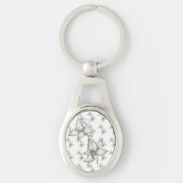 Llavero Cadena de teclas en blanco y negro