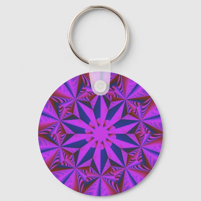 Llavero Cadena de teclas Floral Fantasy (Anverso)