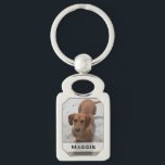 Llavero Cadena de teclas fotográficas del Mascota del pers<br><div class="desc">Hermosa cadena de claves con fotografía mascota personalizado y una banda blanca semitransparente,  en la parte inferior,  para tu texto. Personalice la imagen y el texto negro,  para usted o como una idea de regalo encantadora.</div>