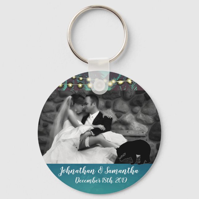 Llavero Cadena de teclas fotográficas personalizadas Beach (Anverso)