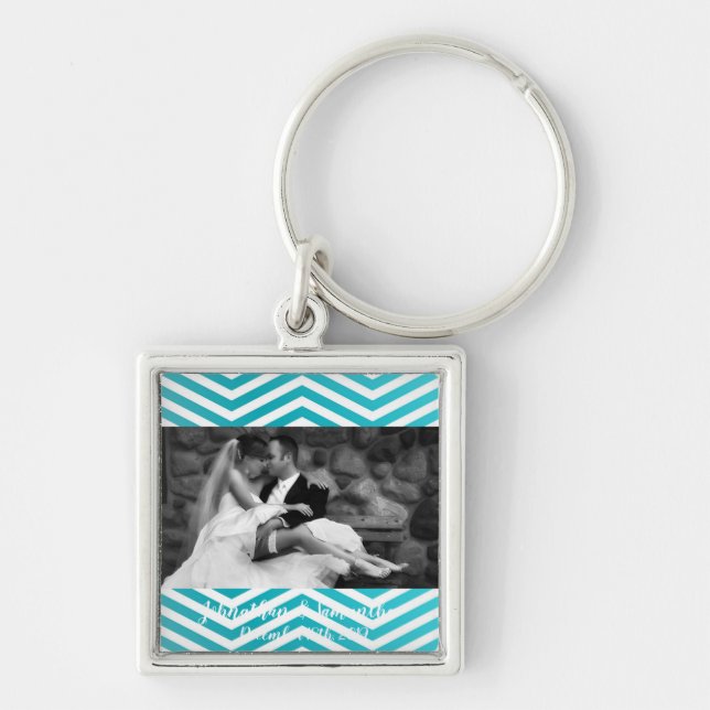 Llavero Cadena de teclas fotográficas personalizadas Boho  (Frente)