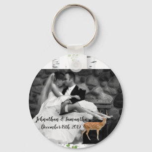 Llavero Cadena de teclas fotográficas personalizadas Deer