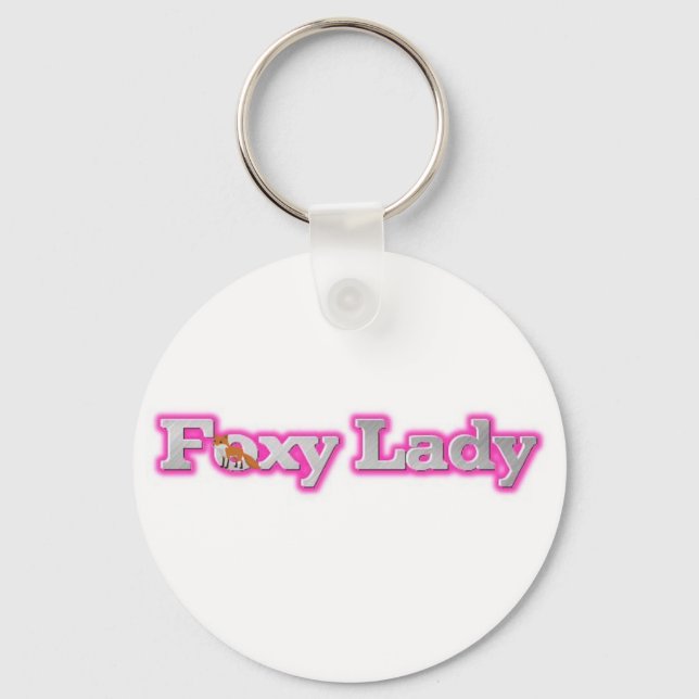 LLAVERO CADENA DE TECLAS FOXY LADY (Anverso)