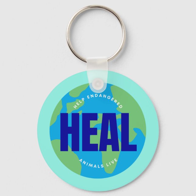 Llavero Cadena de teclas HEAL (doble cara) (Reverso )
