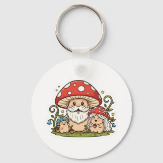 Llavero Cadena de teclas impresa de la familia Cute Happy
