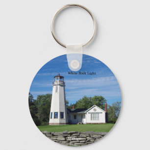 Llavero Cadena de teclas Luz de Rock Blanco