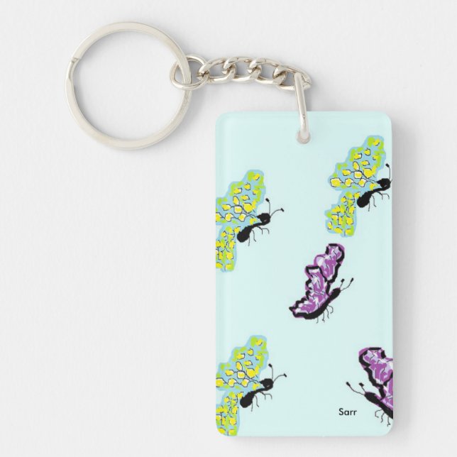 Llavero Cadena de teclas /mariposas (Frente)