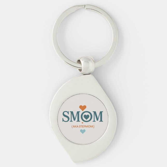 Llavero Cadena de teclas metalizado de Smom (también conoc (Anverso)