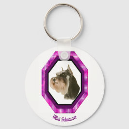 Llavero Cadena de teclas Mini Schnauzer