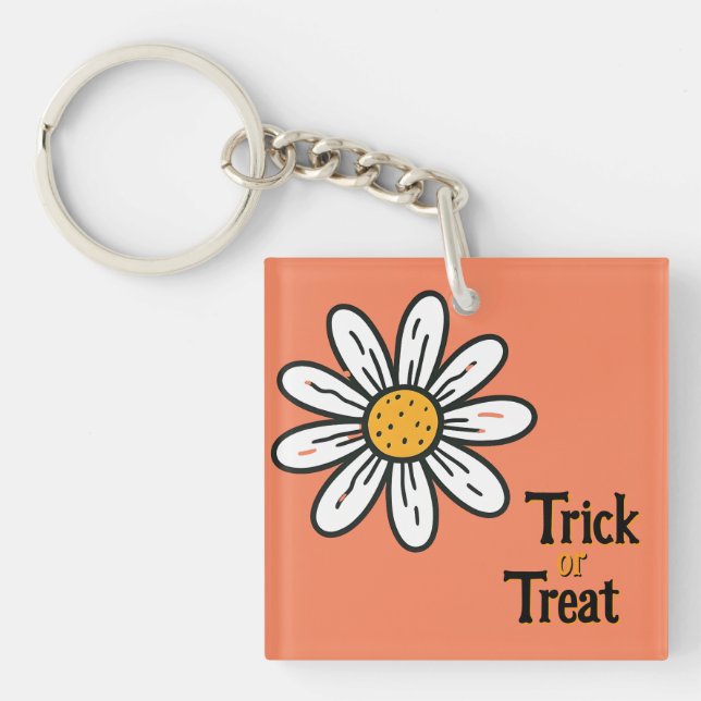 Llavero Cadena de teclas mínima de margarita - Encanto flo (Frente)