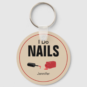 Llavero Cadena de teclas Moderno I Do Nails (Técnico de uñ