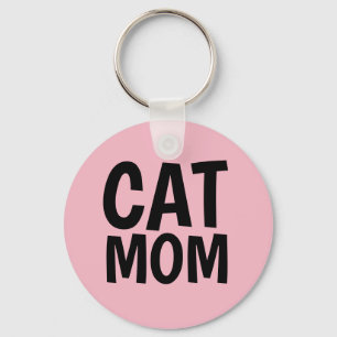 Llavero Cadena de teclas MOM CAT rosa