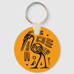 Llavero Cadena De Teclas Motif Mexicanas Antiguas