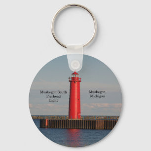 Llavero Cadena de teclas Muskegon South Pierhead Light
