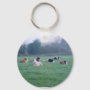 Llavero Cadena de teclas o anillo de claves - Vacas - En c