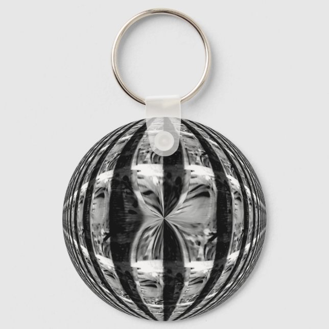 Llavero Cadena de teclas Orb 'Chrome' Black (Anverso)
