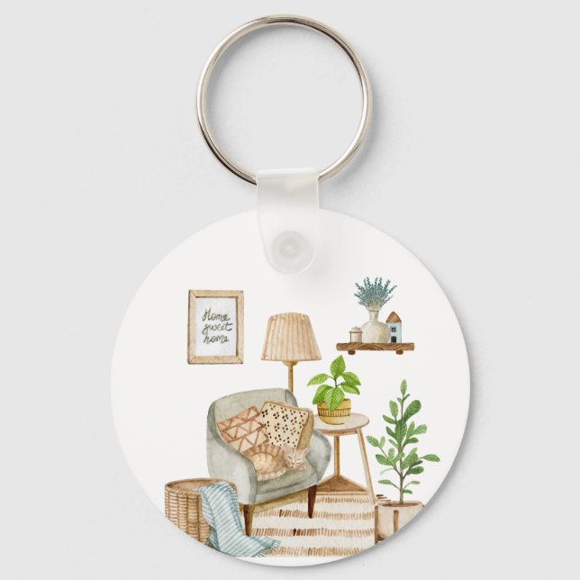 Llavero Cadena de teclas para el hogar dulce (Anverso)