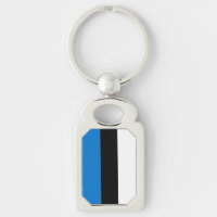 Cadena de teclas patriótica con bandera de Estonia