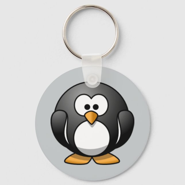 Llavero Cadena de teclas Pingüino animada (Anverso)