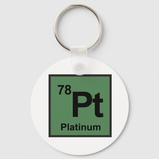 Llavero Cadena de teclas platino (Anverso)