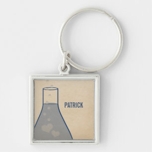 Llavero Cadena de teclas premium de Beaker Whimsical, azul