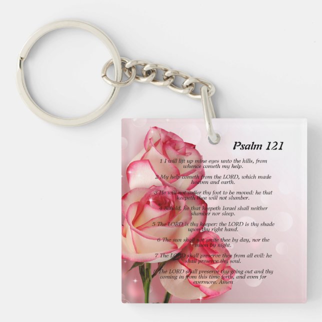 Llavero Cadena de    teclas Psalm 121 (Frente)