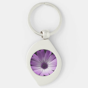 Llavero Cadena de teclas Purple Daisy Flower
