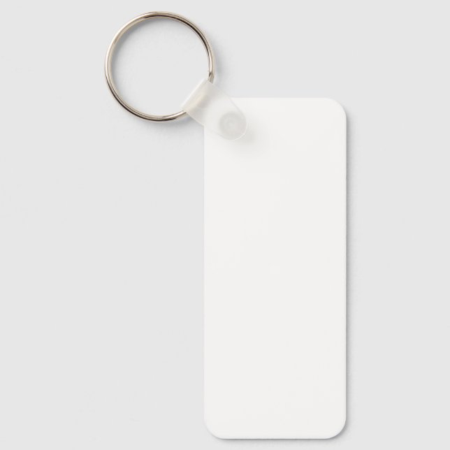 Llavero Cadena de teclas Rectángulo metalizado, 1,25" x 3" (Anverso)