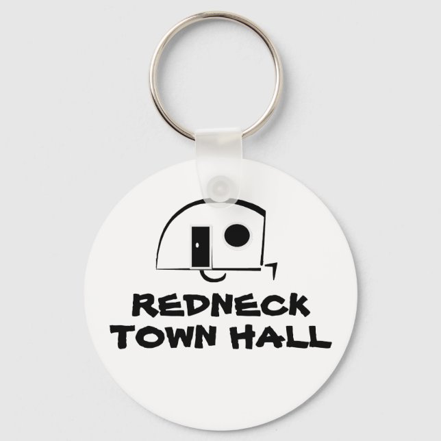 Llavero cadena de teclas REDNECK TOWN HALL (Anverso)