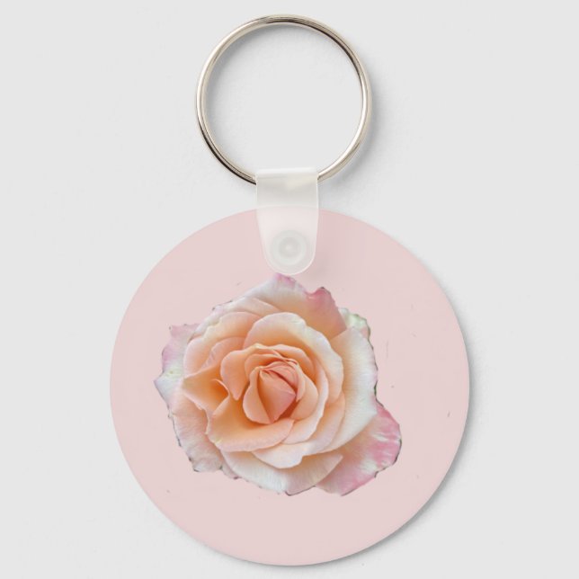 Llavero Cadena de teclas rosa rosa, cadena de teclas de bo (Anverso)