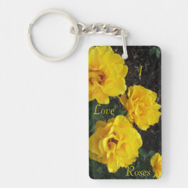 Llavero cadena de teclas ROSAS AMARILLAS