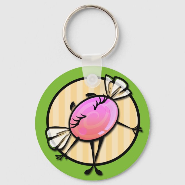 LLAVERO CADENA DE TECLAS ROUND DE CHICA DE CANDIDAS DE PER (Anverso)