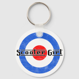 Llavero Cadena de teclas Scooter Chica Lambretta