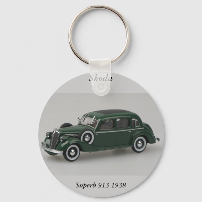 Llavero Cadena de teclas Skoda Superb 913 1938 (Anverso)
