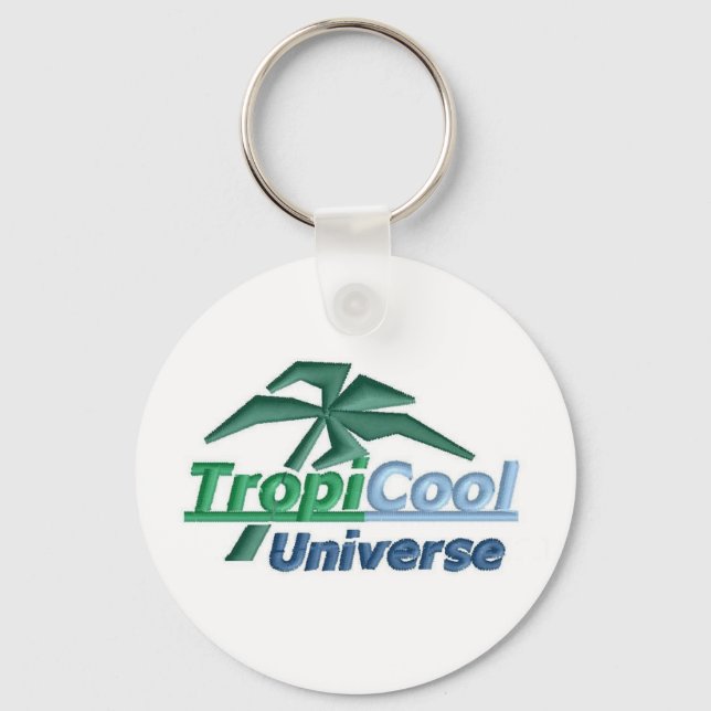 Llavero Cadena de teclas TCU (blanco) (Anverso)