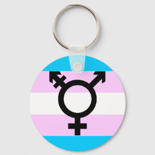 Llavero Cadena de teclas Trans Pride - con símbolo
