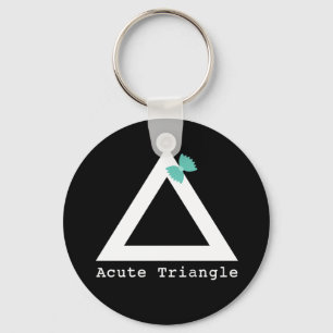 Llavero Cadena de teclas triangulares agudas