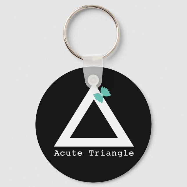Llavero Cadena de teclas triangulares agudas (Anverso)