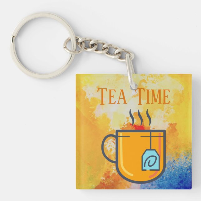 Llavero Cadena de tiempo de té (Frente)