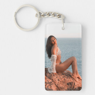 Llavero Cadena fotográfica del modelo de glamour de Ocean 