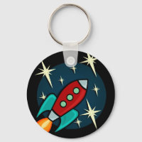 CADENA GRÁFICA DE TECLAS DE RETRO ROCKET SHIP