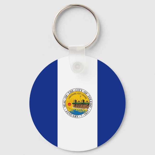 Llavero Cadena Keychain de la bandera de Toledo (Ohio) (Anverso)
