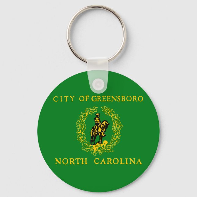 Llavero Cadena Keychain de la ciudad de Greensboro (Caroli (Anverso)