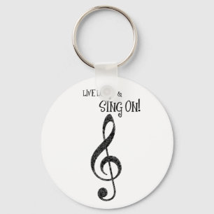 Llavero Cadena musical "Live Long and Sing On"