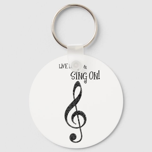 Llavero Cadena musical "Live Long and Sing On" (Anverso)