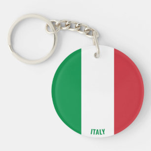 Llavero Cadena patriótica con bandera italiana