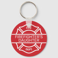 Cadena roja de la hija del bombero