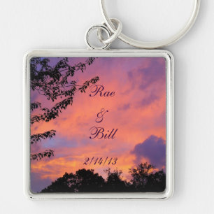 Llavero Cadena Romántica de Llave del Amanecer de Verano *