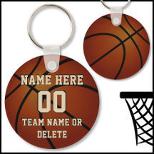 Cadenas clave baratas de baloncesto personalizadas